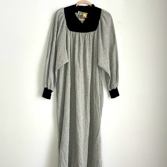 NWT Vintage deadstock long sleeve plus size kaftan house dress muumuu sz 2X - Picture 1 of 8